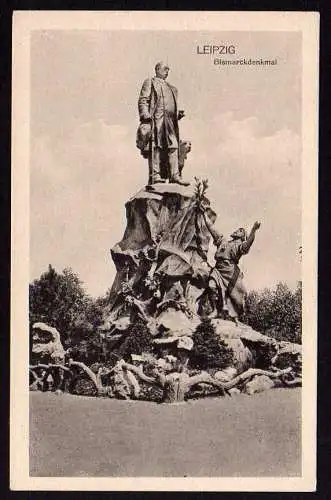 40294 Ansichtskarte Leipzig Bismarck Bismarckdenkmal