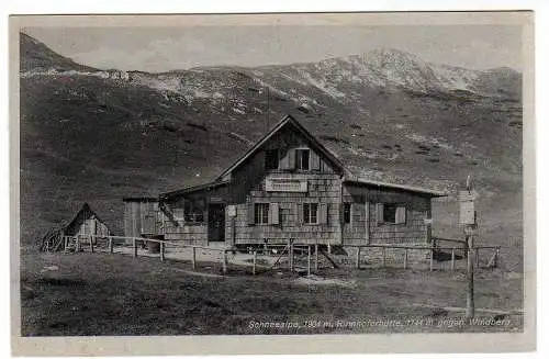 39462 AK Schneealpe Kapellen an der Mürz Steiermark Rimmhoferhütte um 1920