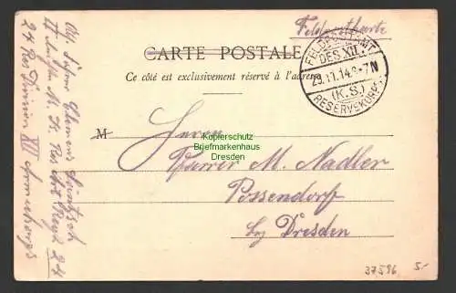 37596 Ansichtskarte Sedan Quartier Macdonald Caserne D´Infanterie et Pont de Meuse Feldpost