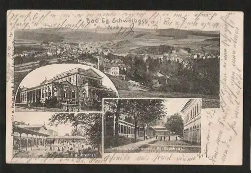 22576 Ansichtskarte Bad Lg Schwalbach Bad Schwalbach Langenschwalbach 1908 E. Habicht