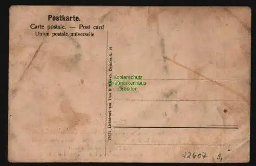 22607 Ansichtskarte Sachsen Dresdner Solisten, Variete und Burlesken Ensemble Verlag Trau &