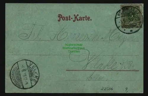 22506 AK Waldmühle Braunlage 1899 , gelaufen