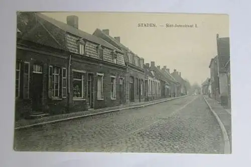 22419 Ansichtskarte Staden Belgien Westflandern Sint Jansstraat I. um 1915