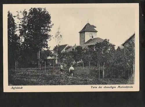 22692 AK Apfelstedt Turm der ehem. Marienkirche Verlag Karl Villaret Erfurt