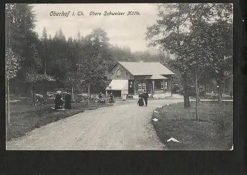 22694 Ansichtskarte Oberhof Obere Schweizer Hütte 1908