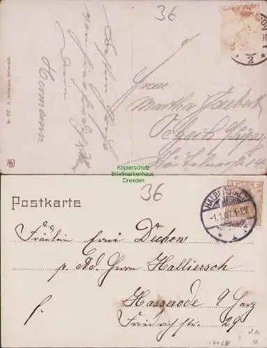 170211 2 AK Halberstadt Domprobstei 1907 Halberstädter Würstchen um 1920