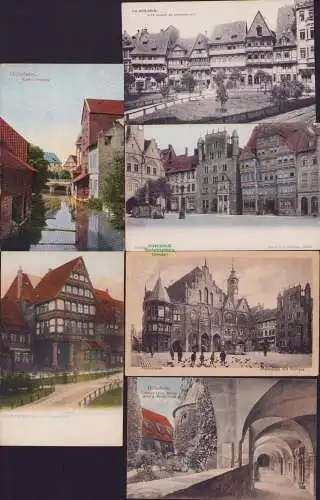 170142 6 AK Hildesheim Häuser am Andreasplatz 1905 Marktplatz Rathaus Kreuzgang