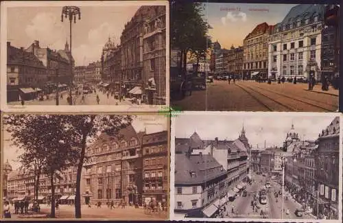 165663 4 AK Chemnitz Johannisplatz 1912 1939 Johannesplatz 1939