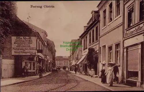 156758 AK Festung Cüstrin Neustadt Küstrin 1915 Sattler Otto Kipper Postamt ? Ph