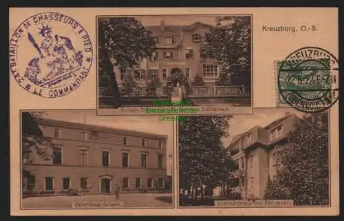 148852 Ansichtskarte Kreuzburg O.-S. 1916 Bethanien Mutterhaus Marienheim Bersaba Abstimmun