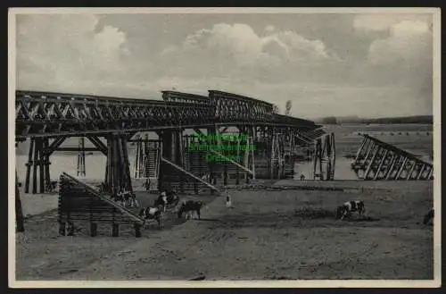 148727 AK Kl. Krebbel Krs. Schwerin Warte Größte Holzbrücke Deutschlands um 1930