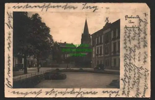 146480 Ansichtskarte Eberswalde Am Dreieckplatz Fotokarte 1935