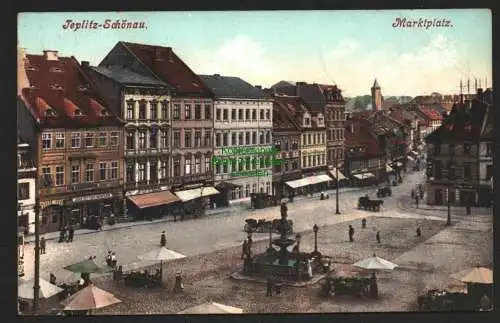 144160 Ansichtskarte Teplitz Teplice Schönau 1912 Gasthaus zum Kaisergruss