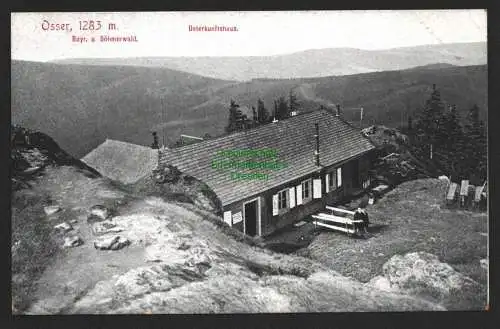 144179 Ansichtskarte Osser Künisches Gebirge Unterkunftshaus Bayr. Und Böhmerwald um 1910