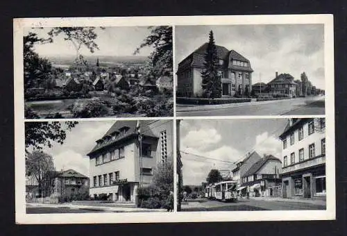 99127 AK Brackwede Bielefeld 1956 Sparkasse Straßenbahn  Villa