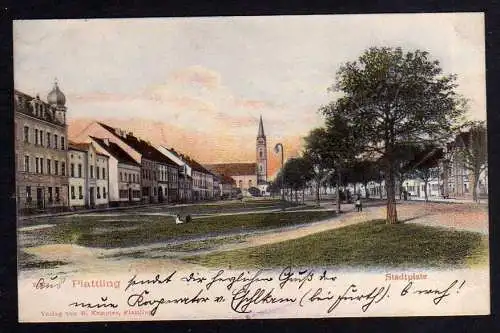 98293 AK Plattling Stadtplatz 1904