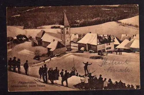 86202 AK Altglashütten Schwarzwald Titisee Winter Ski Schi Schanze 1923