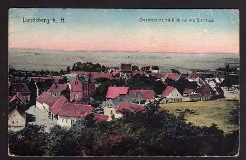 78244 AK Landsberg a. H. Blick auf den Steinbruch 1921 Gützer Berg