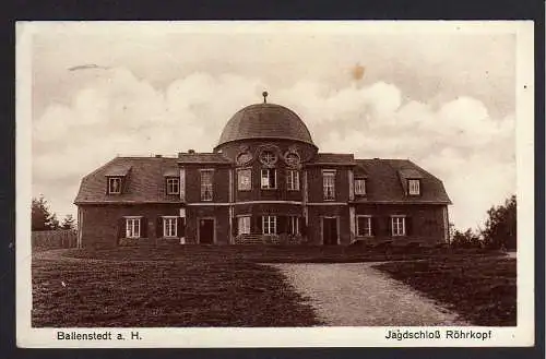 75370 AK Ballenstedt a. Harz Jagdschloß Röhrkopf 1934