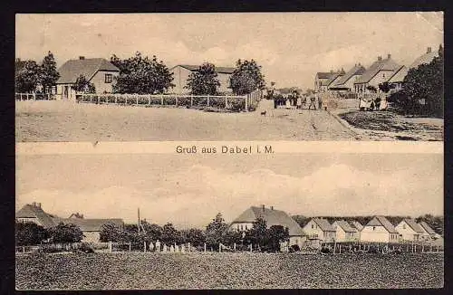 72974 Ansichtskarte Dabel 1910 Dorfstrasse Häuser