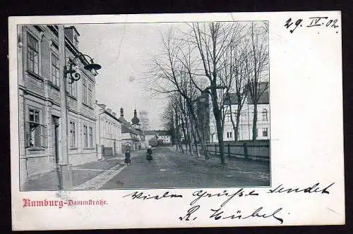 73101 Ansichtskarte Rumburg Dammstraße 1902