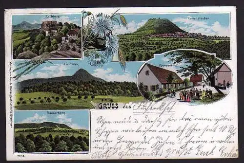 71192 Ansichtskarte Fuchseckhof Litho 1902 Hohenstaufen Rechberg Wasserberg