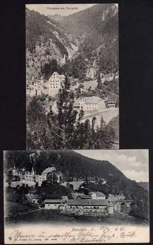 69400 2 Ansichtskarte Fernstein am Fernpass 1904 Gasthof 1907