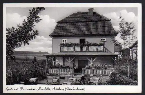 69477 Ansichtskarte Sababurg Gasthaus Matzfeldt Reinhardswald