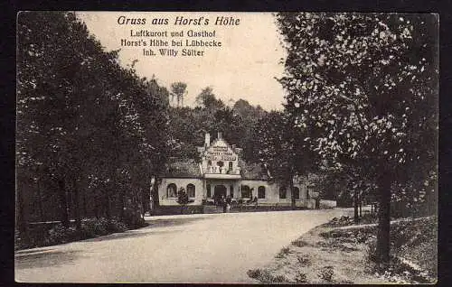 69475 Ansichtskarte Gasthof Horst s Höhe bei Lübbecke 1910