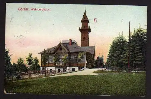 69420 Ansichtskarte Görlitz Weinberghaus 1908