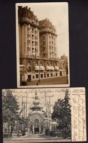 68235 2 Ansichtskarte Buenos Aires 1910 Pabellon de los Lagos 1924