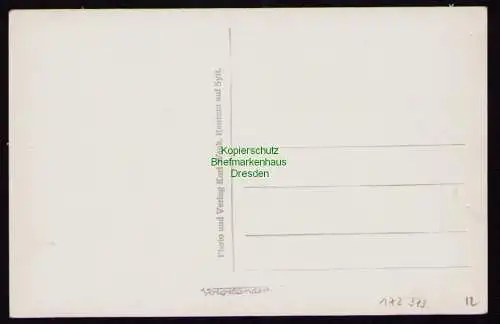 172373 Ansichtskarte  Sylt 1935 nach Sturmflut gestrandeter Frachter Adrar