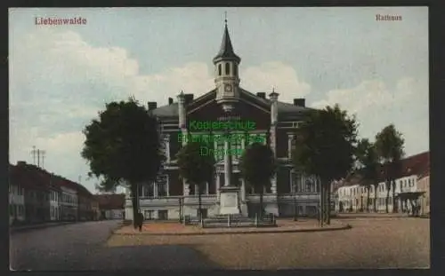 140720 Ansichtskarte Liebenwalde Brandenburg Rathaus erbaut 1879 um 1915