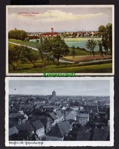 114096 2 Ansichtskarte Parchim Meckl. Gesamtansicht 1942 Panorama