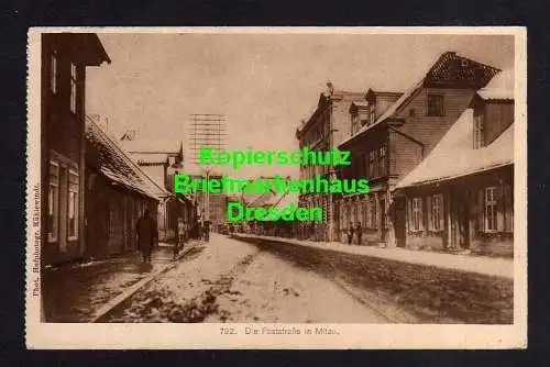 114242 Ansichtskarte Jelgava Mitau Lettland Feldpost 1917 Poststraße Kurland