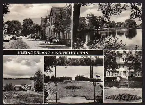 29454 Ansichtskarte Kleinzerlang Kr. Neuruppin Pälitzsee FDGB Cafe ca. 1976 Rheinsberg