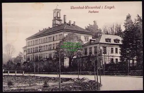 172467 Ansichtskarte  Warmbad Wiesenbad Erzgebirge 1919 Kurhaus