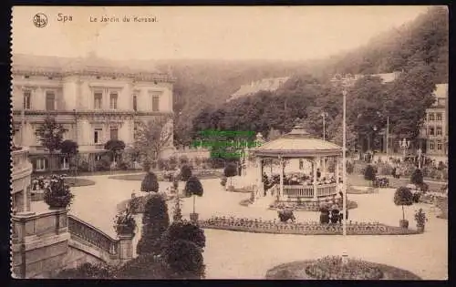 172525 Ansichtskarte  Spa Belgien 1918 Le Jardin du Kursaal