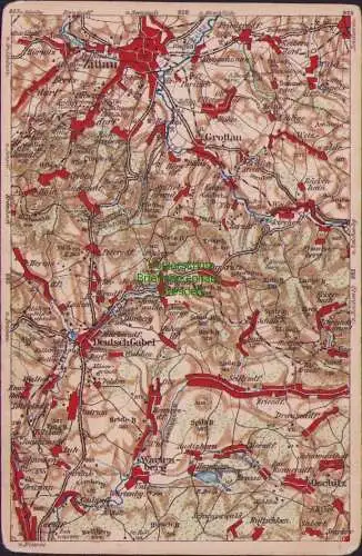 171880 Wona Landkarten Ansichtskarte 881 Zittau Deutsch Gabel Grottau Wartenberg Neiße