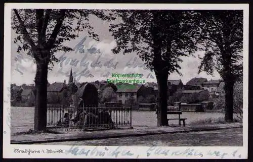 172102 Ansichtskarte Malchow Meckl. 1941 Denkmal