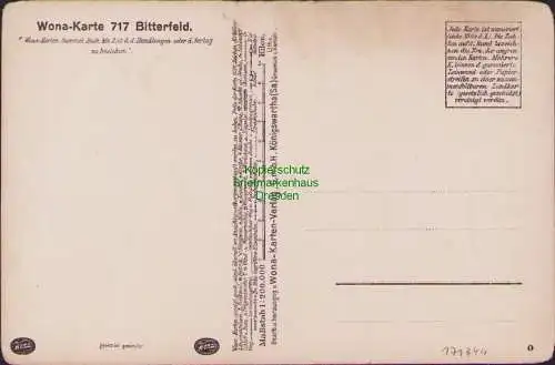 171844 Wona Landkarten Ansichtskarte 717 Delitzsch Bitterfeld Freiroda