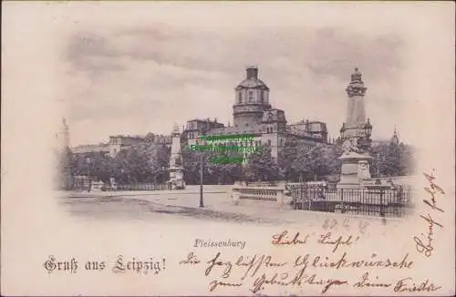 171731 AK Leipzig 1898 Pleissenburg