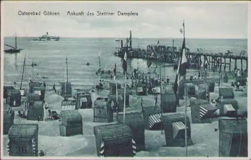 170544 Ansichtskarte Ostseebad Göhren Seebrücke 1926