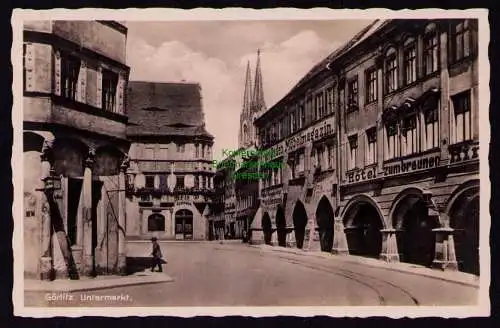 165838 AK Görlitz Untermarkt Möbelmagazin Ernst Boden Hotel zum braunen Hirsch