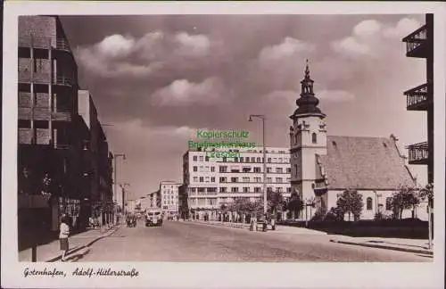 165520 Ansichtskarte Gotenhafen Gdynia Fotokarte 1942 Adolf-Hitlerstraße