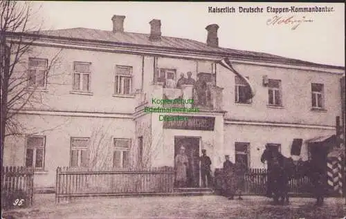 165499 Ansichtskarte Kobryn um 1915 Kaiserlich Deutsche Etappen-Kommandantur