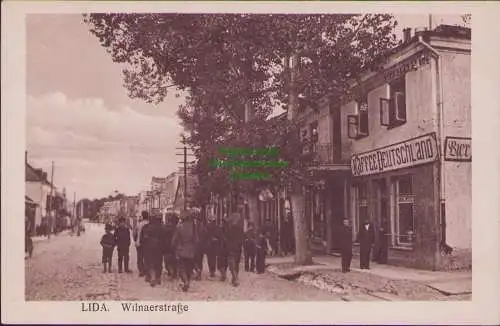 165492 Ansichtskarte LIDA Wilnaerstraße Kaffee Deutschland um 1915