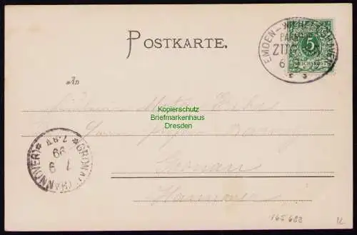 165688 AK Wittmunder Wald 1899 Hof von Hannover Parkanlagen Rehe