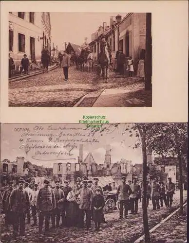 165247 Ansichtskarte DOMNAU Arys 1915 Feldpost Mykossen Mikosze Stiftungsverlag Potsdam