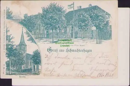 165124 AK Schmachtenhagen Berlin 1900 Gasthof von Fritz Senss